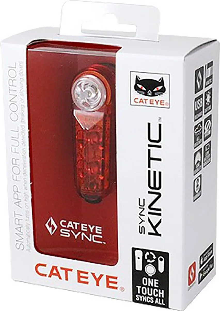 Cateye Sync Kinetic Achterlicht - 40/50 lm - Rood - afbeelding 2 van 6
