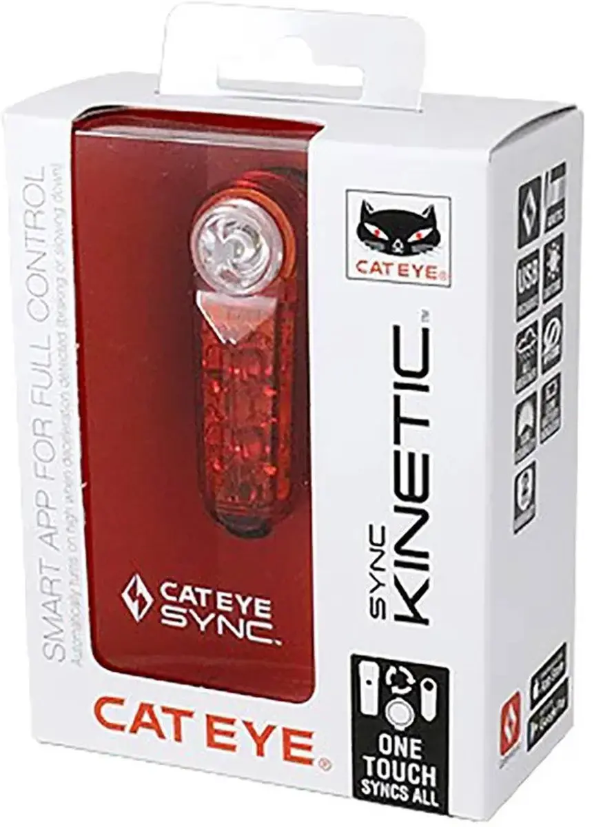 Cateye Sync Kinetic Achterlicht - 40/50 lm - Rood - afbeelding 3 van 6