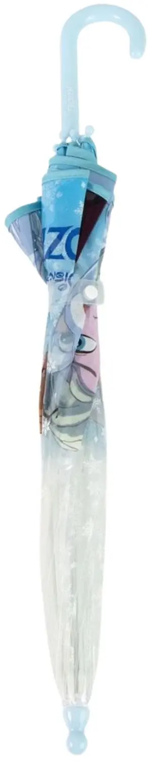 Kinder Frozen Transparante Handmatige Paraplu 45 cm