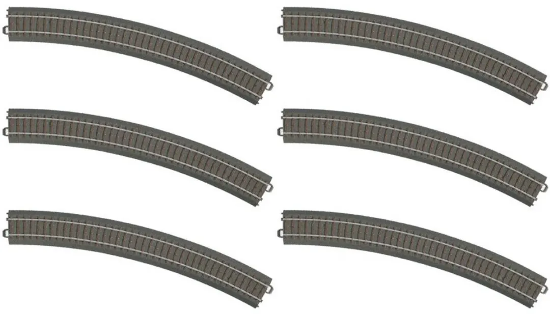 Märklin H0 C-rails 24430 Gebogen rails - 6 Stuks