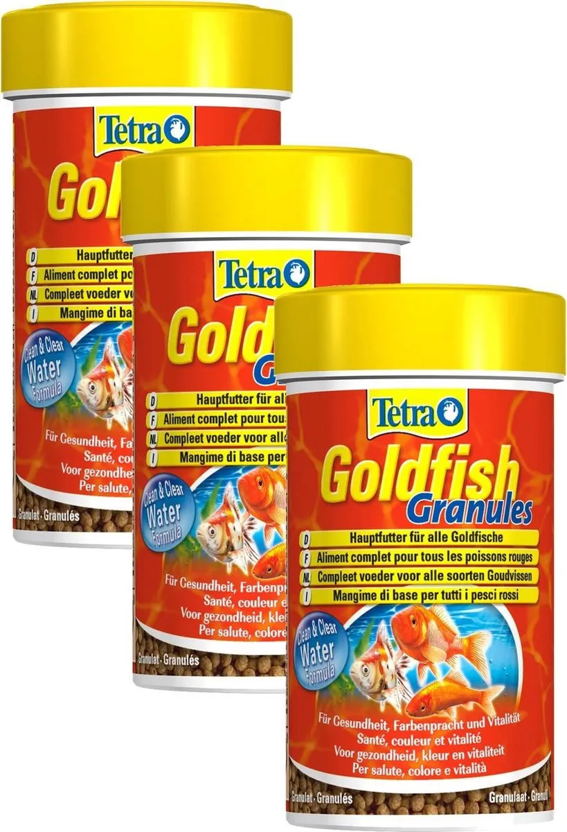 Tetra Visvoer Goldfish Granules - 3x100ml