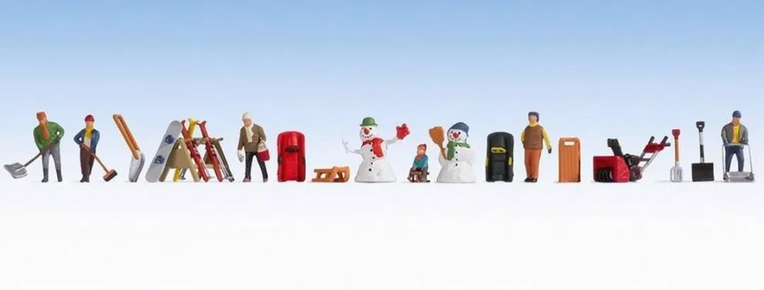 Noch Winterdag Figuurenthema H0