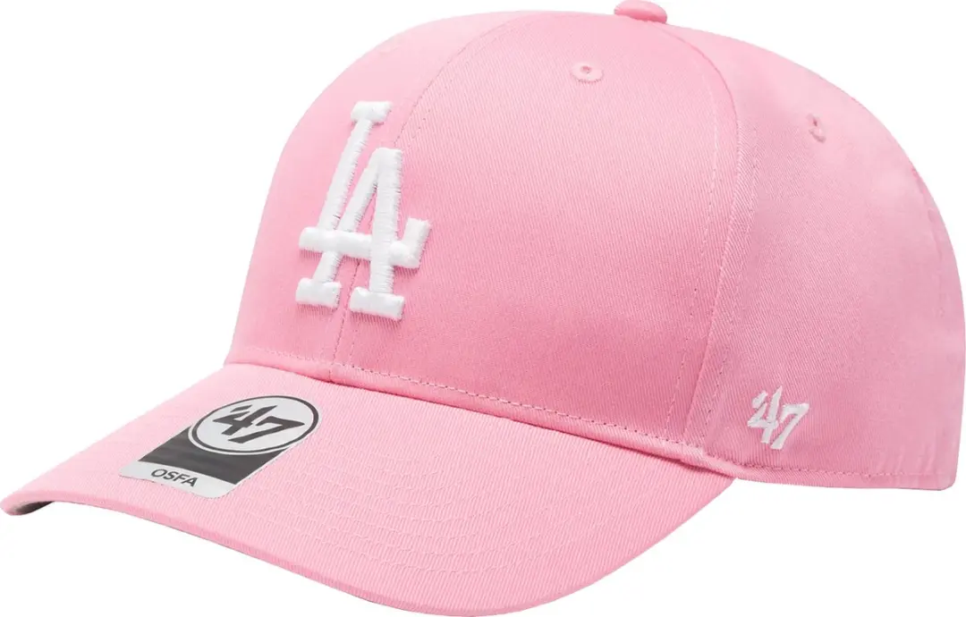 47 Brand Los Angeles Dodgers Baseball Cap - Roze - afbeelding 5 van 5
