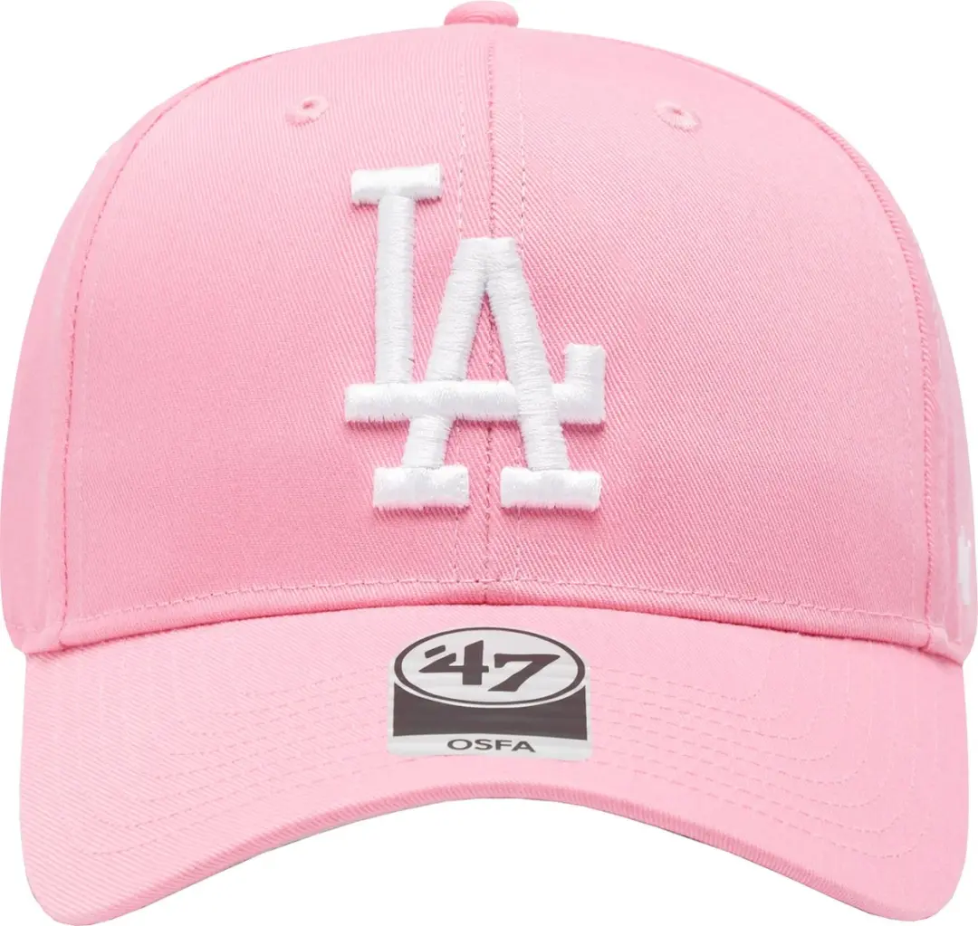 47 Brand Los Angeles Dodgers Baseball Cap - Roze - afbeelding 3 van 5