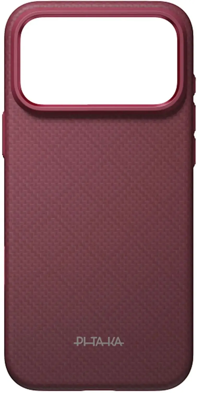 Pitaka Summa Hoesje iPhone 18 Pro - MagSafe - Burgundy - afbeelding 6 van 6