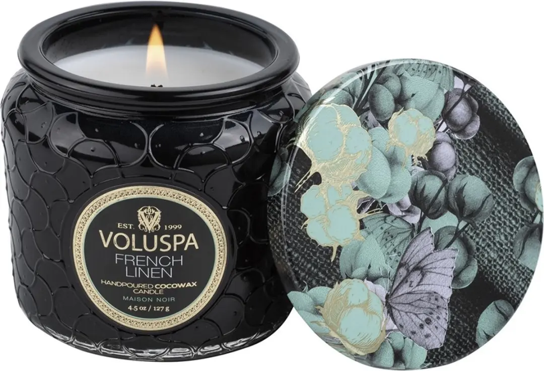 Voluspa Maison Noir French Linen Geurkaars