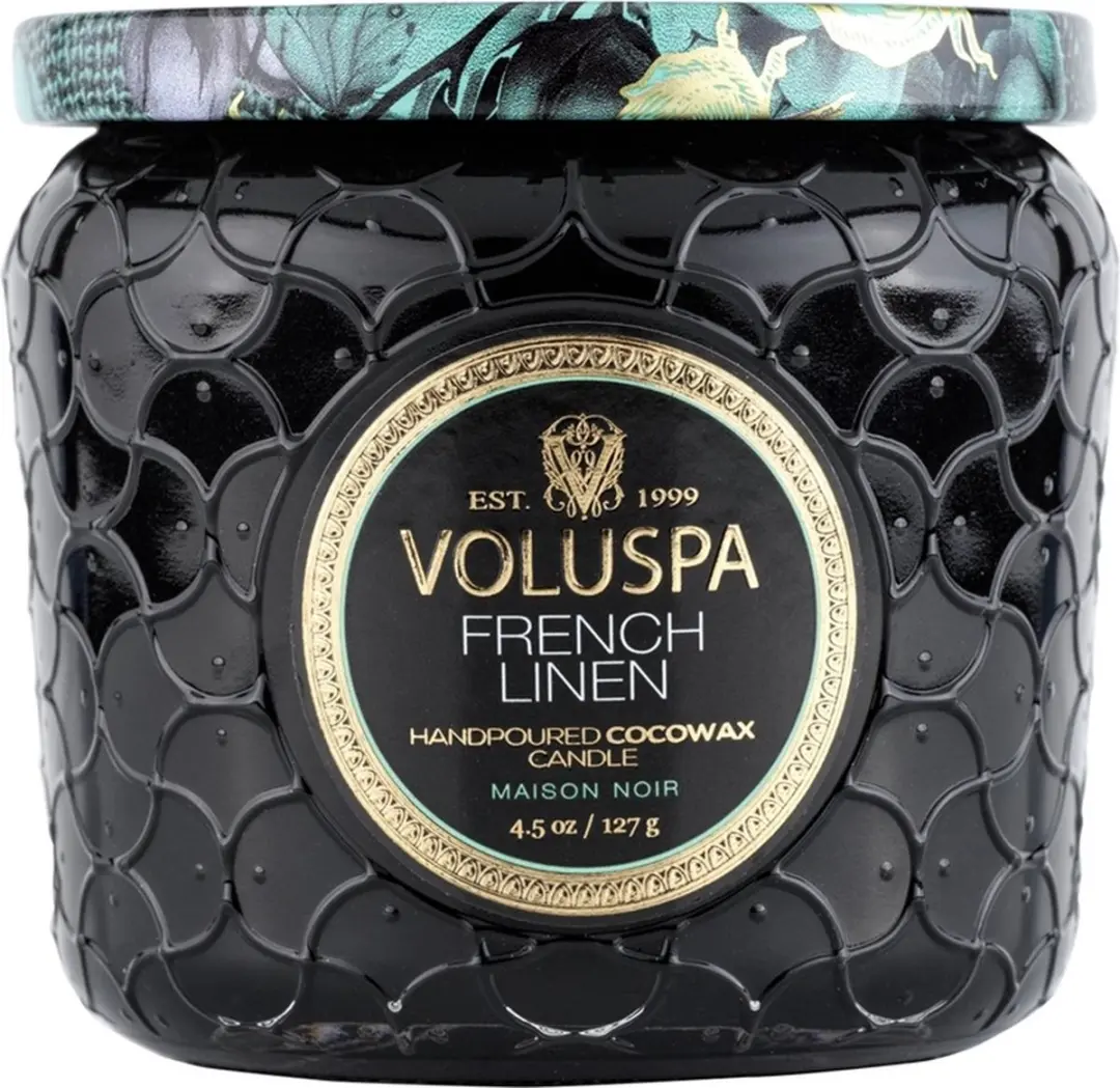 Voluspa Maison Noir French Linen Geurkaars - 127gr - afbeelding 2 van 2