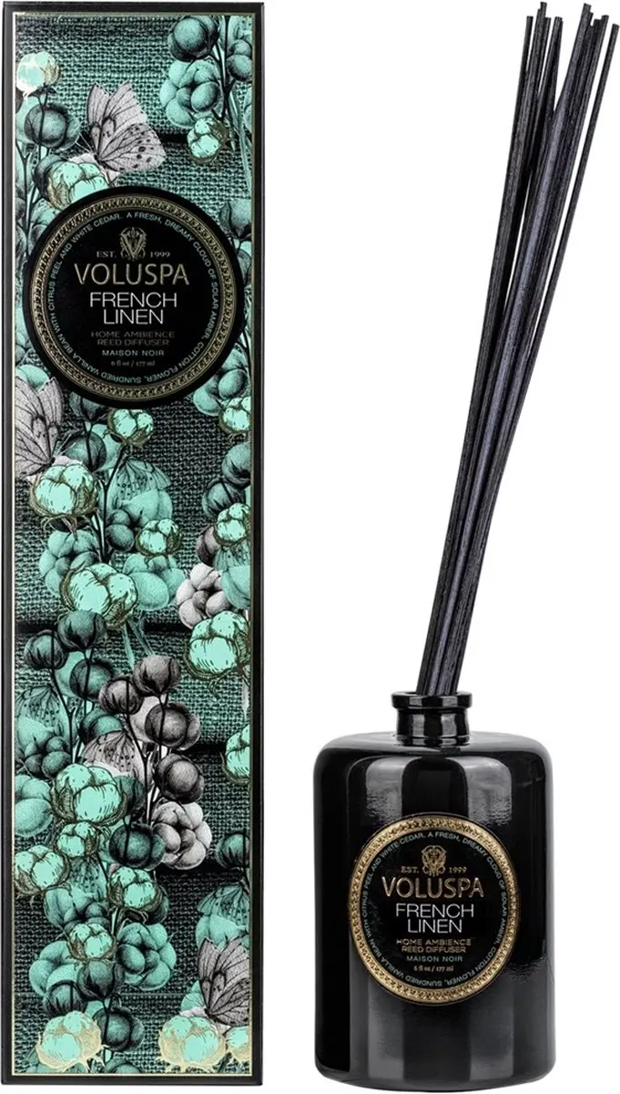 Voluspa Maison Noir French Linen Geurstokjes 177ml - afbeelding 2 van 2
