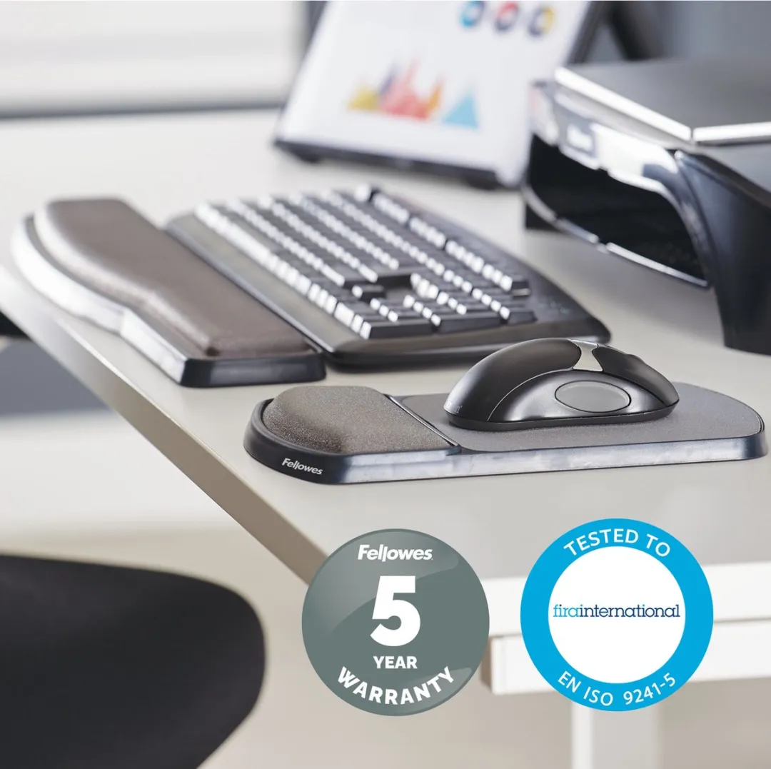 Fellowes Polssteun Premium Gel - Zwart - 9374201