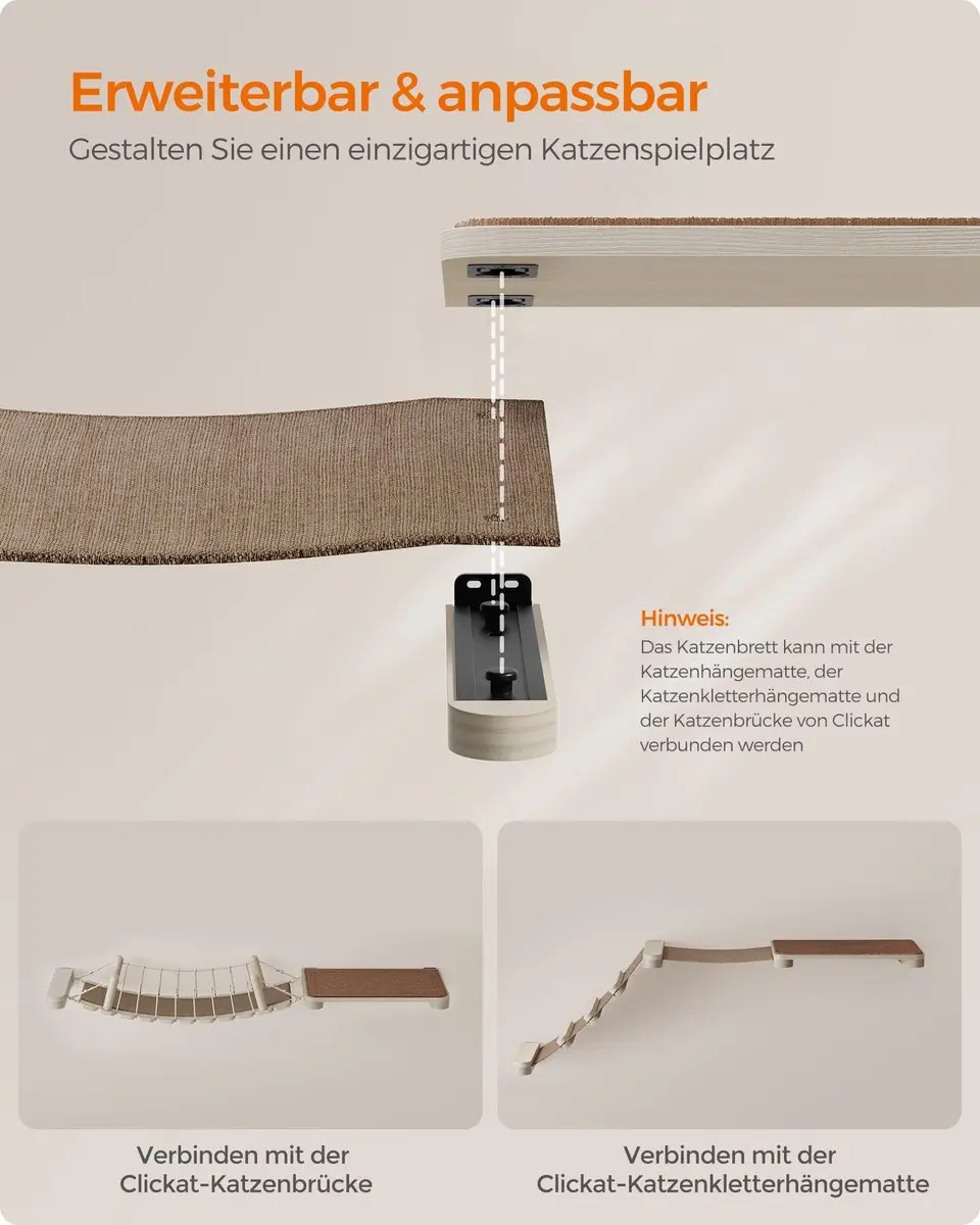 FEANDREA Kattenmuurklimbord Nr. 007 - Wandmontage - afbeelding 2 van 6