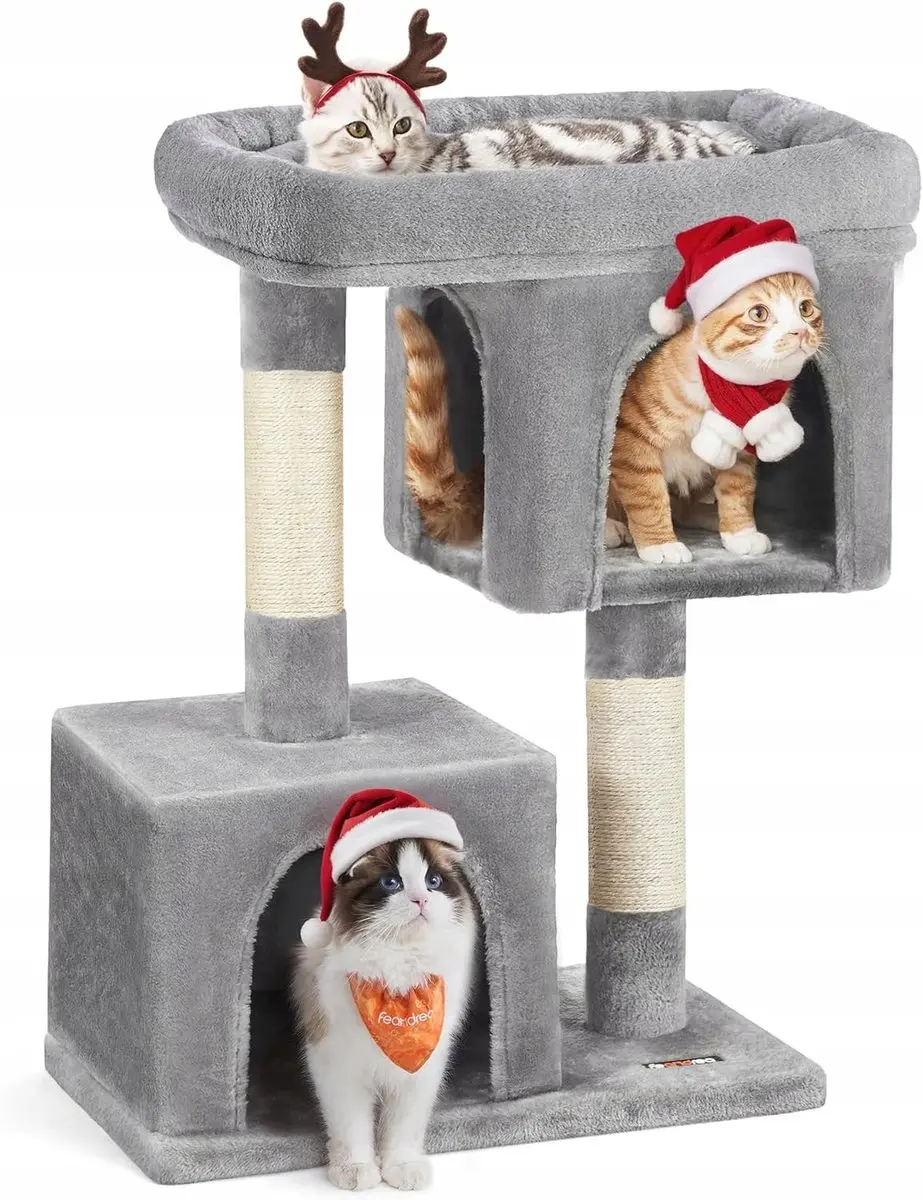 Feandrea Kattentoren met 2 Manden & Krabpalen