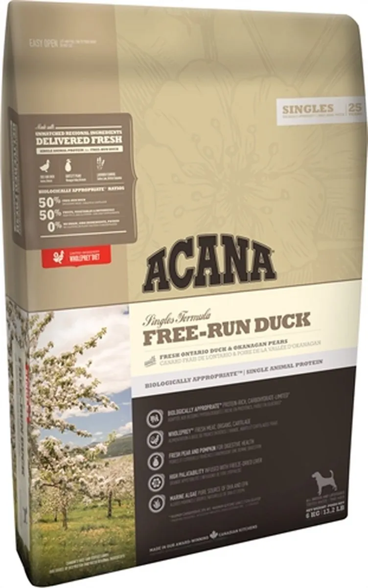 Acana Singles Free Run Duck 6kg - afbeelding 6 van 6