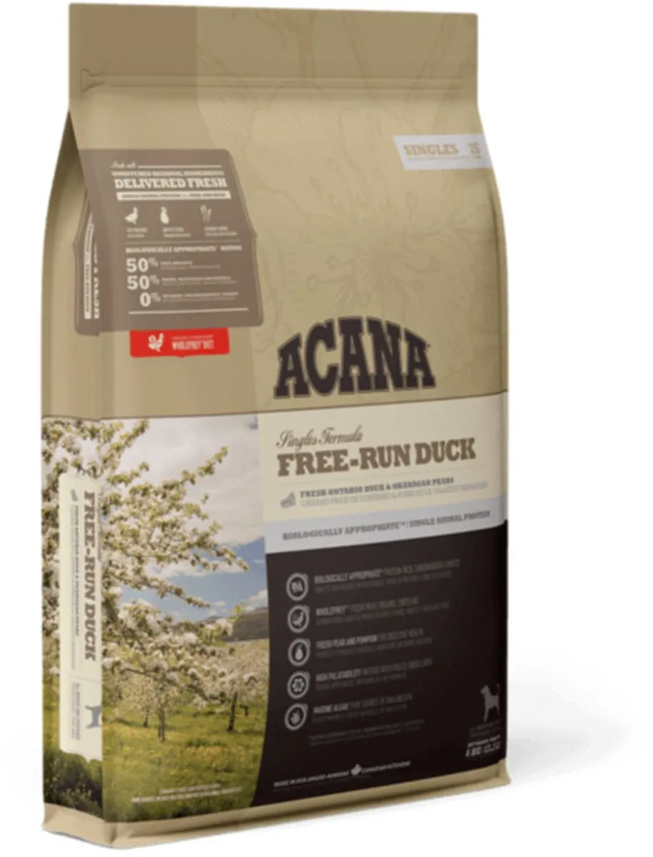Acana Singles Dog Free Run Duck 6 kg - Hond