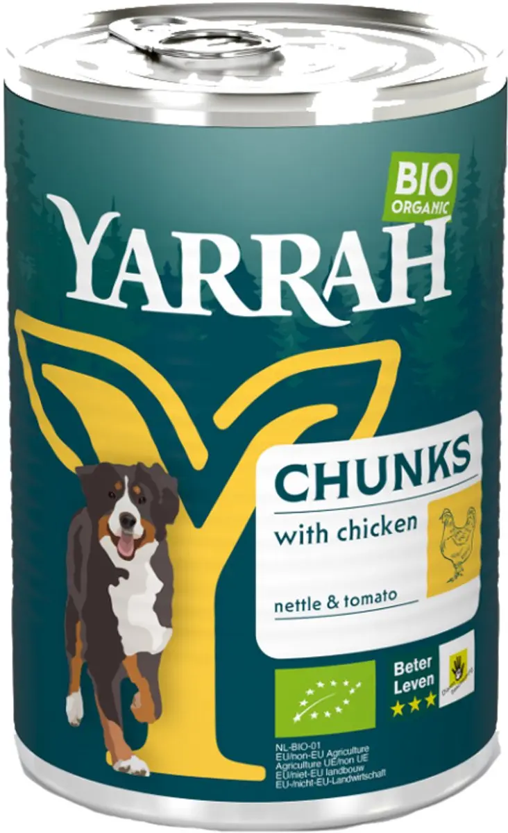Yarrah Bio Hondenvoer Chunks Kip 405g