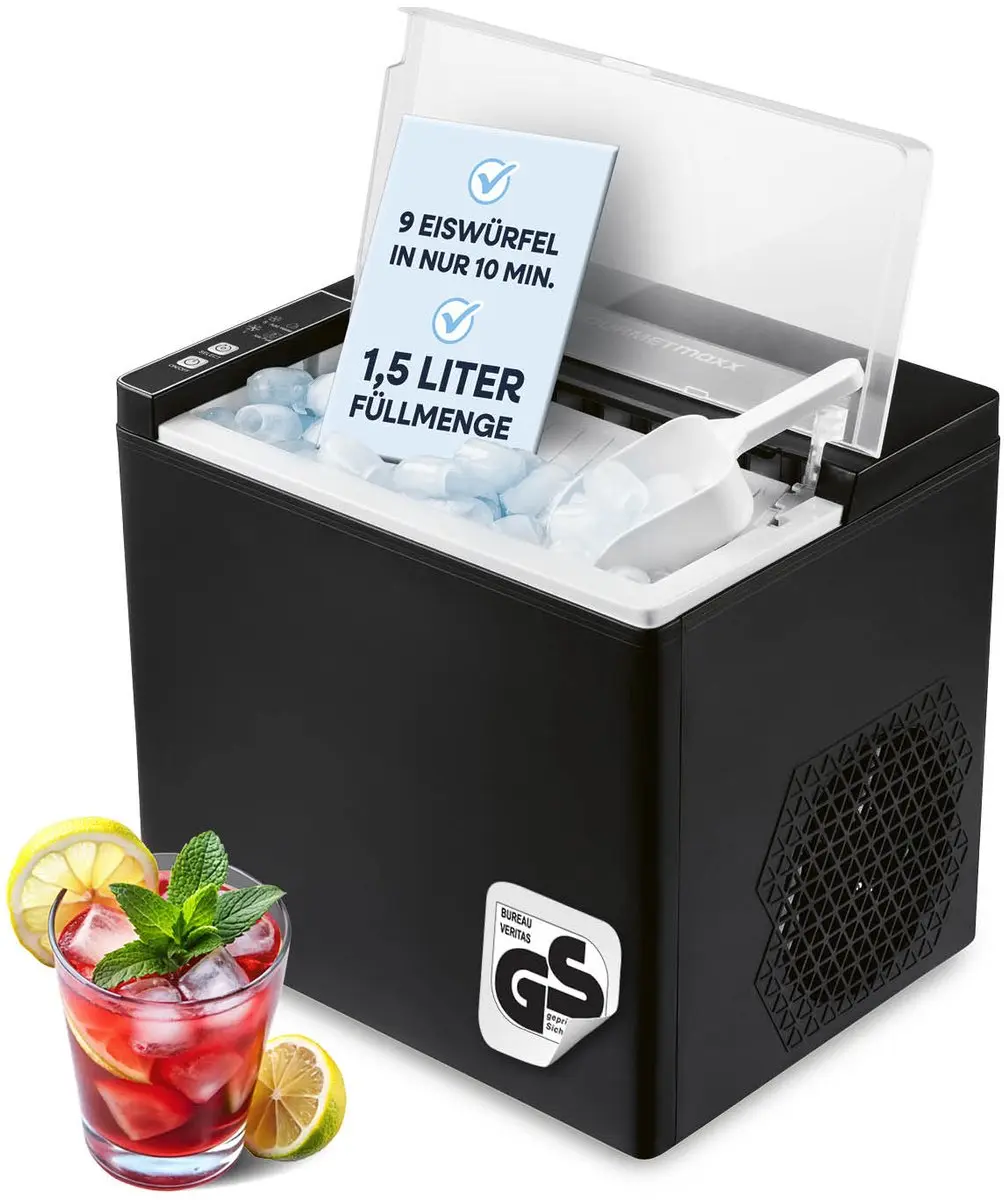 GOURMETmaxx ijsblokjesmachine 150 watt voor kamperen en meer