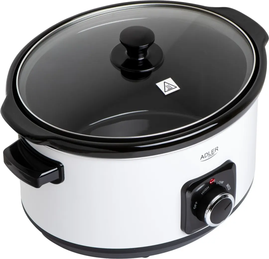 Adler AD 6413W Slowcooker - 290W - 5.8L - Wit - afbeelding 3 van 6