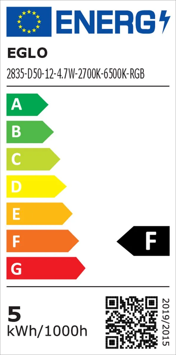 EGLO connect.z Saliceto-Z Smart Inbouwspot Ø8,8cm - Zwart - RGB & wit - Zigbee