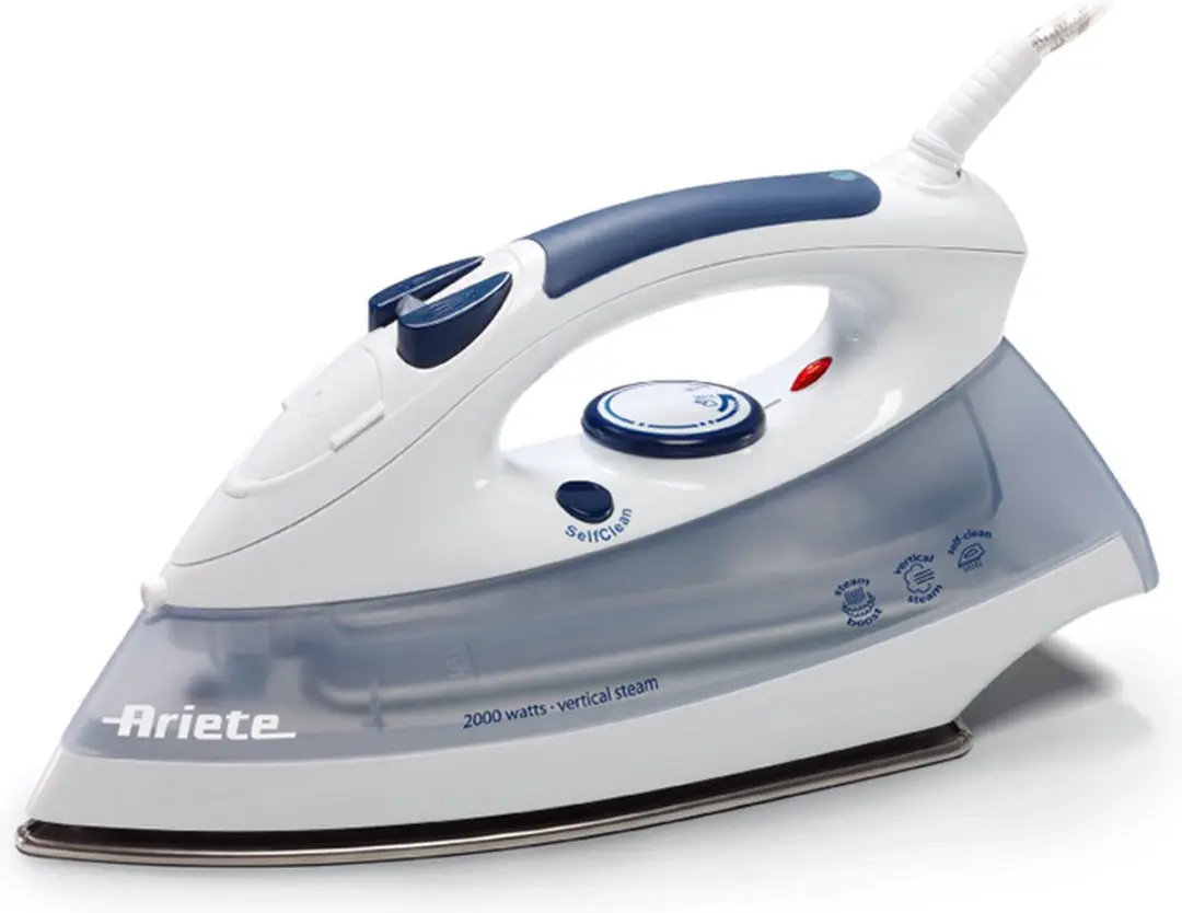 Ariete 6214 Stoomstrijkijzer Roestvrijstalen zoolplaat 2000W Transparant, Wit st