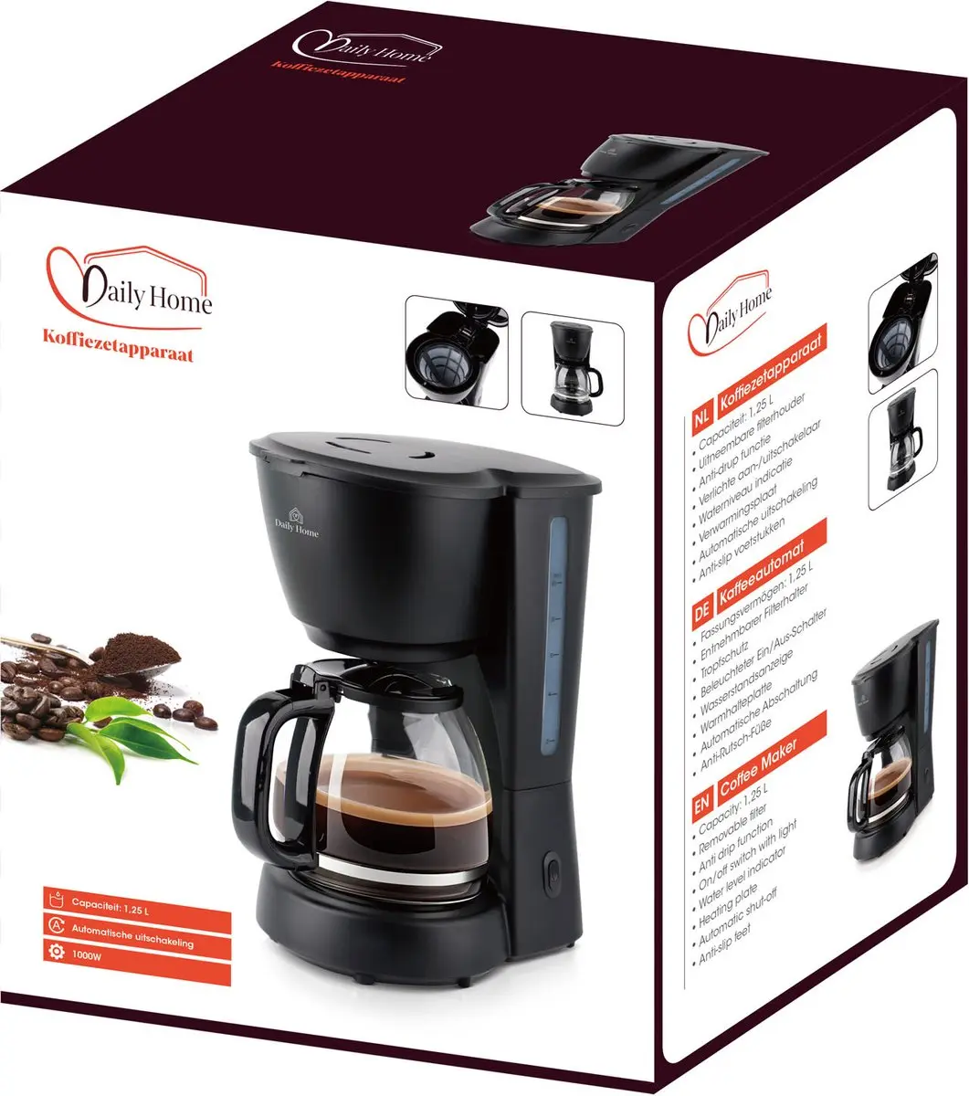 Daily Home Koffiezetapparaat 1.25L