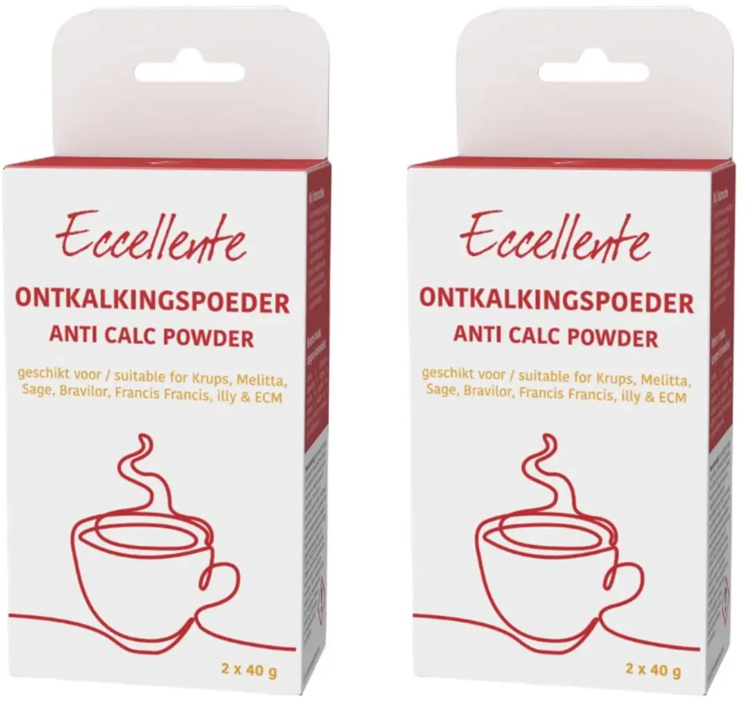 Eccellente Ontkalkingspoeder voor Koffiemachines