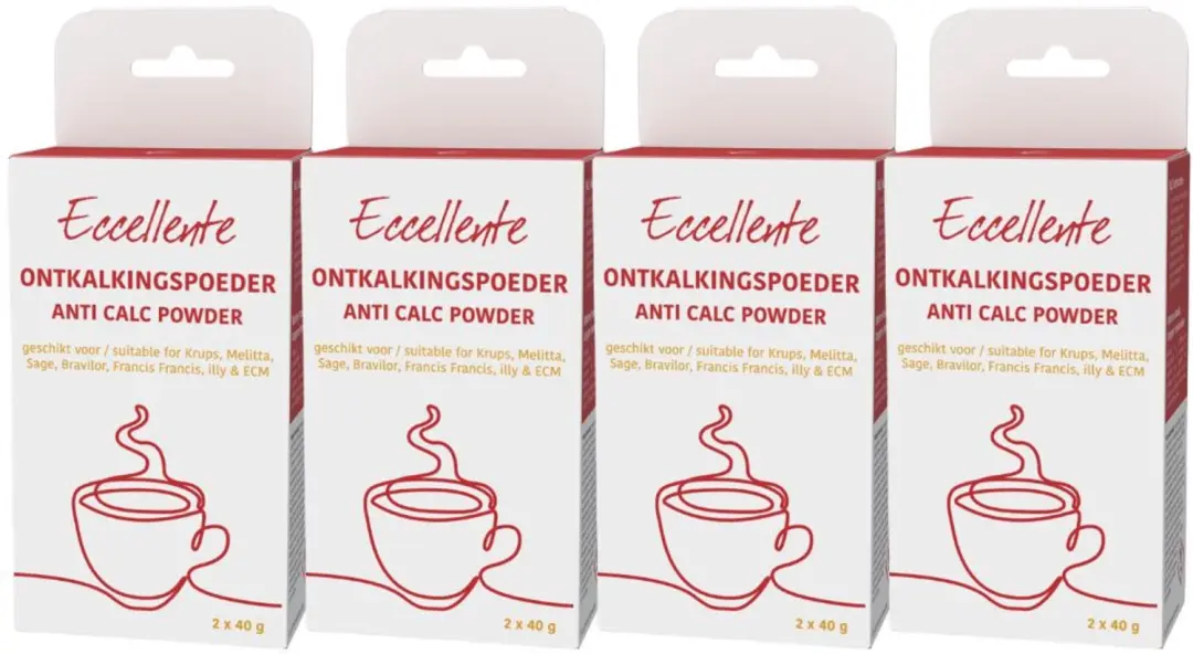 Eccellente Ontkalkingspoeder voor Koffiemachines