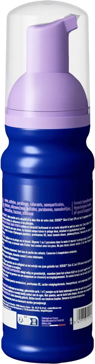 Douxo SPA Mousse Zonder Uitspoelen Kat 150ml - afbeelding 5 van 6