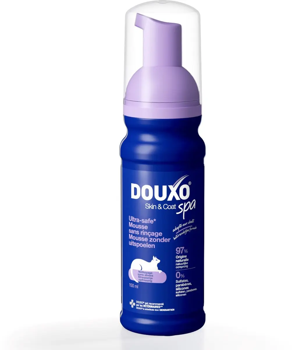 Douxo SPA Mousse Zonder Uitspoelen Kat 150ml
