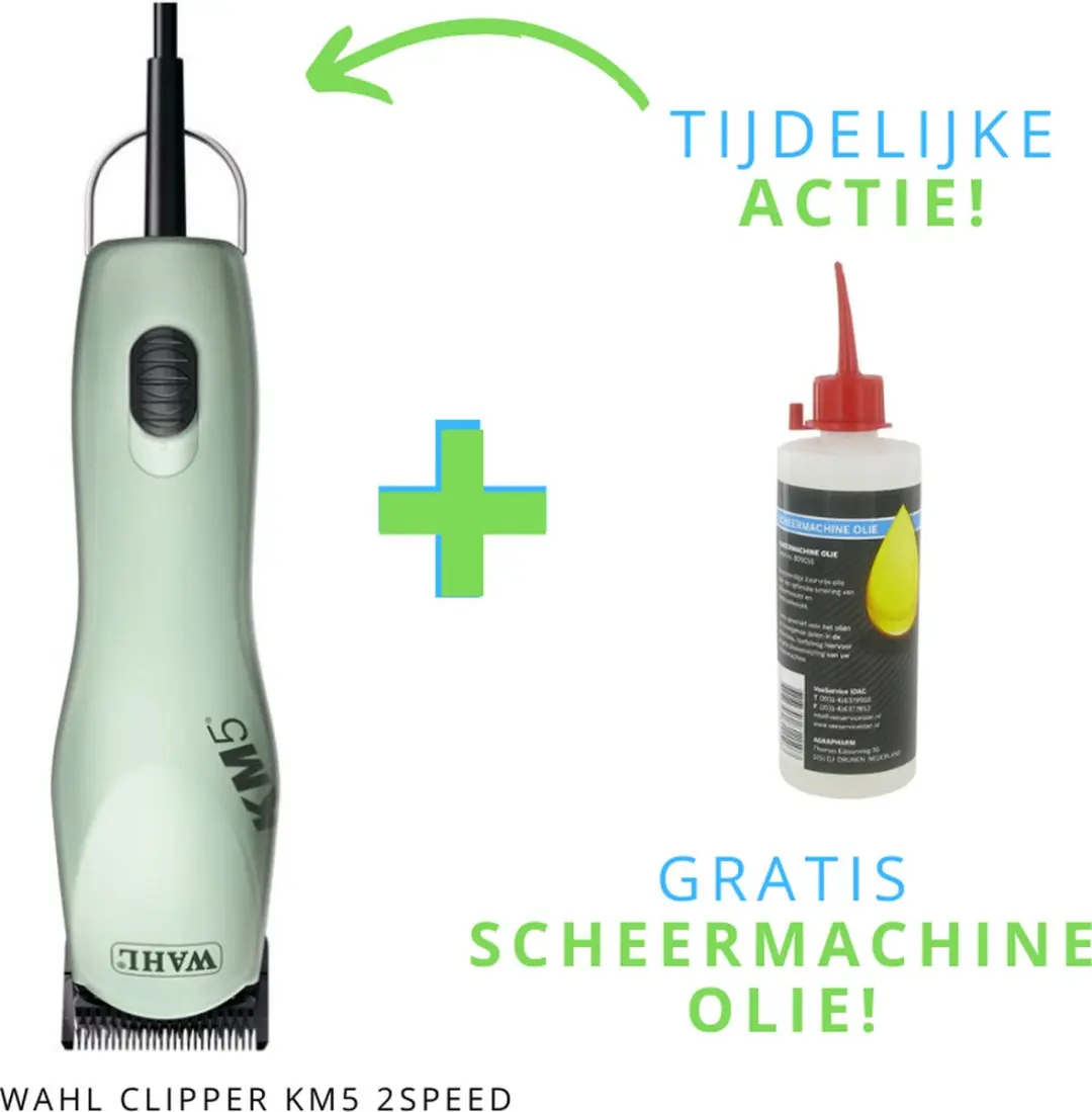 Wahl KM5 Hondentondeuse - Mintgroen - afbeelding 3 van 4