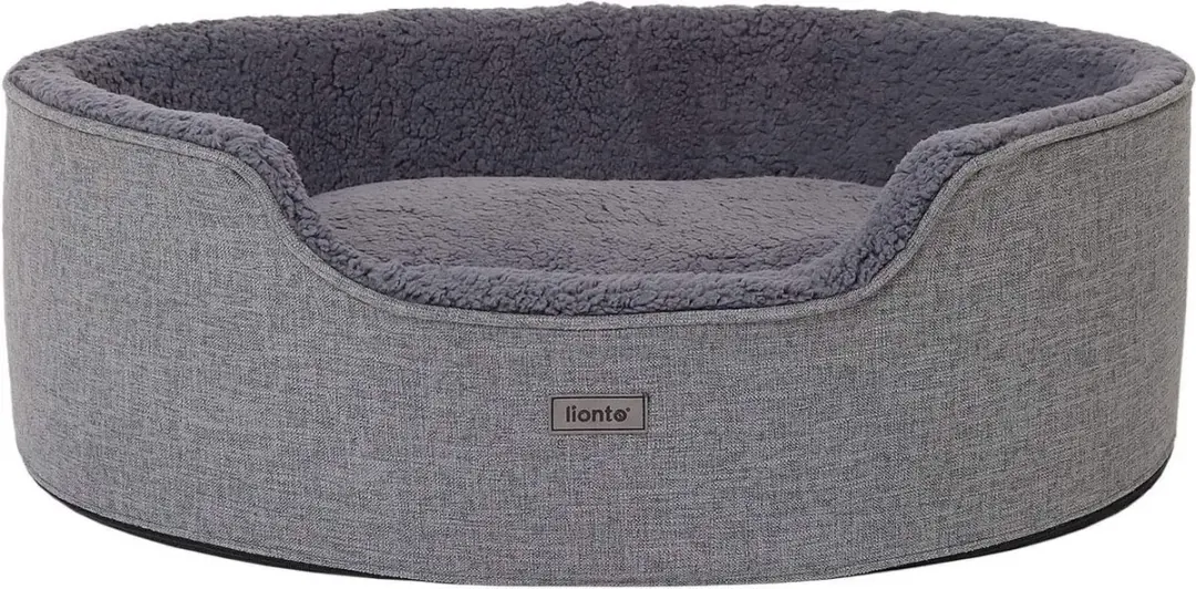 Hondenbed met omkeerbaar kussen wasbaar kattenbed huisdierbed hondenmand pluche