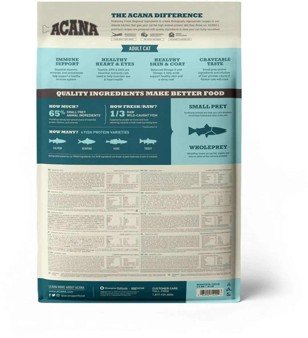 Acana Bountiful Catch Kattenvoer 4,5 kg