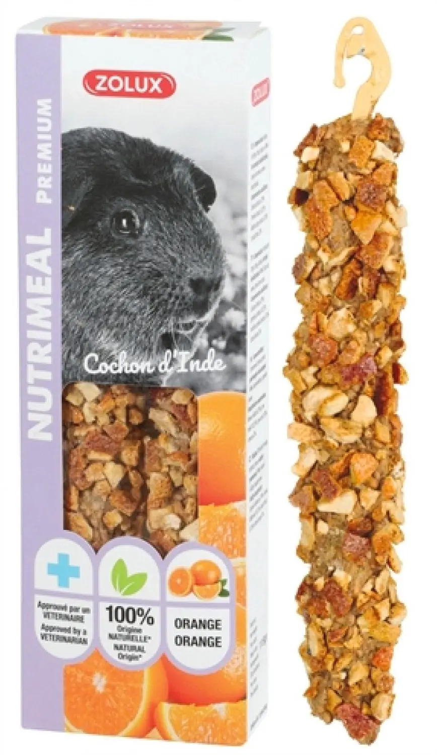 Zolux Nutrimeal Stick Cavia Sinaasappel 115g