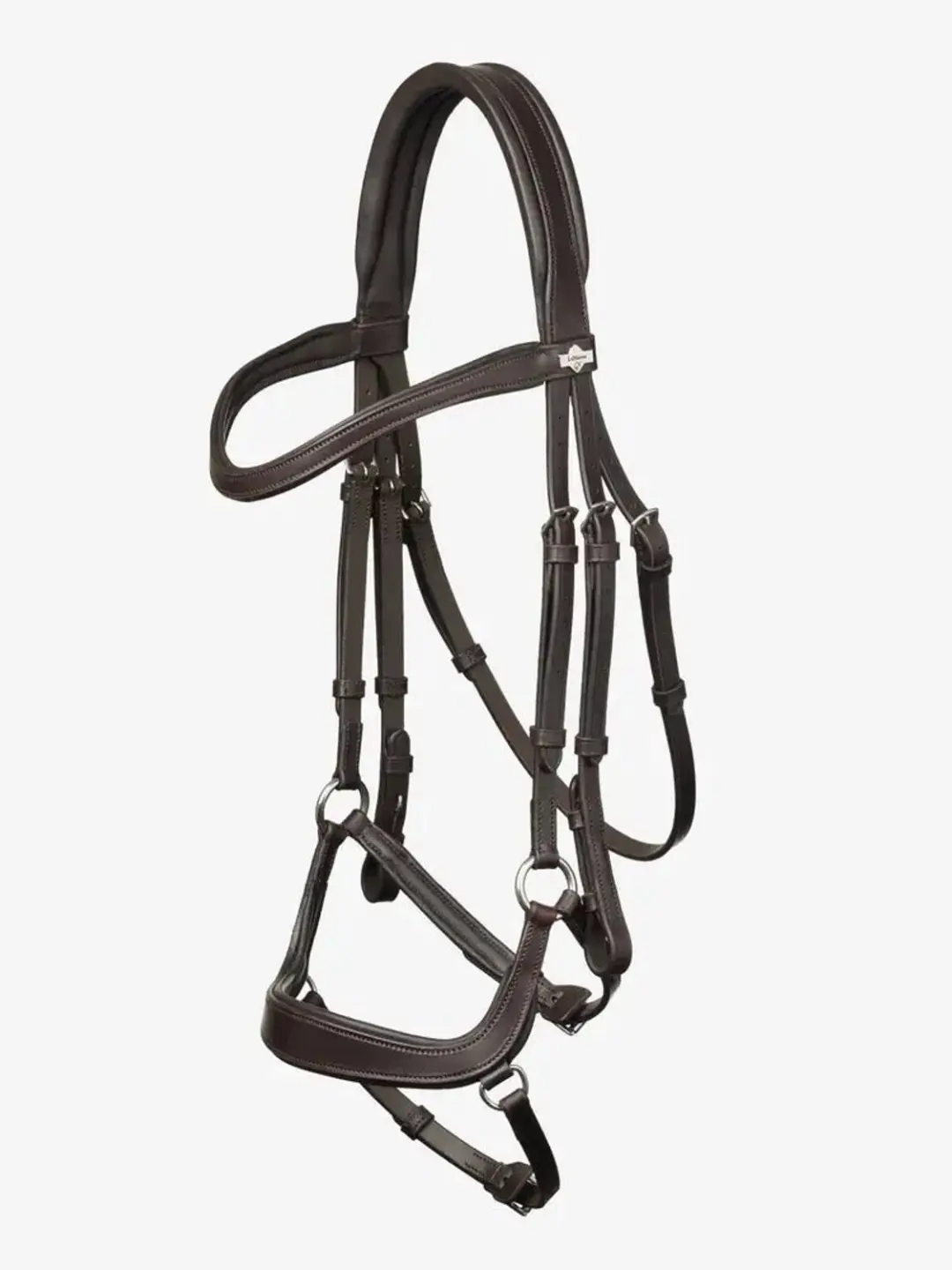 LeMieux Arika Drop Hoofdstel Full Bruin/Zilver