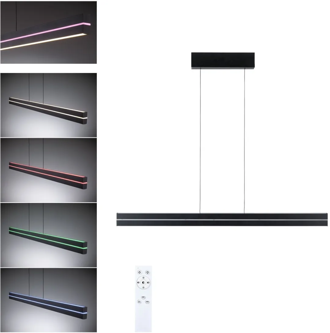 Paulmann LED Hanglamp Raiko RGBW+ 1400lm - Zwart
