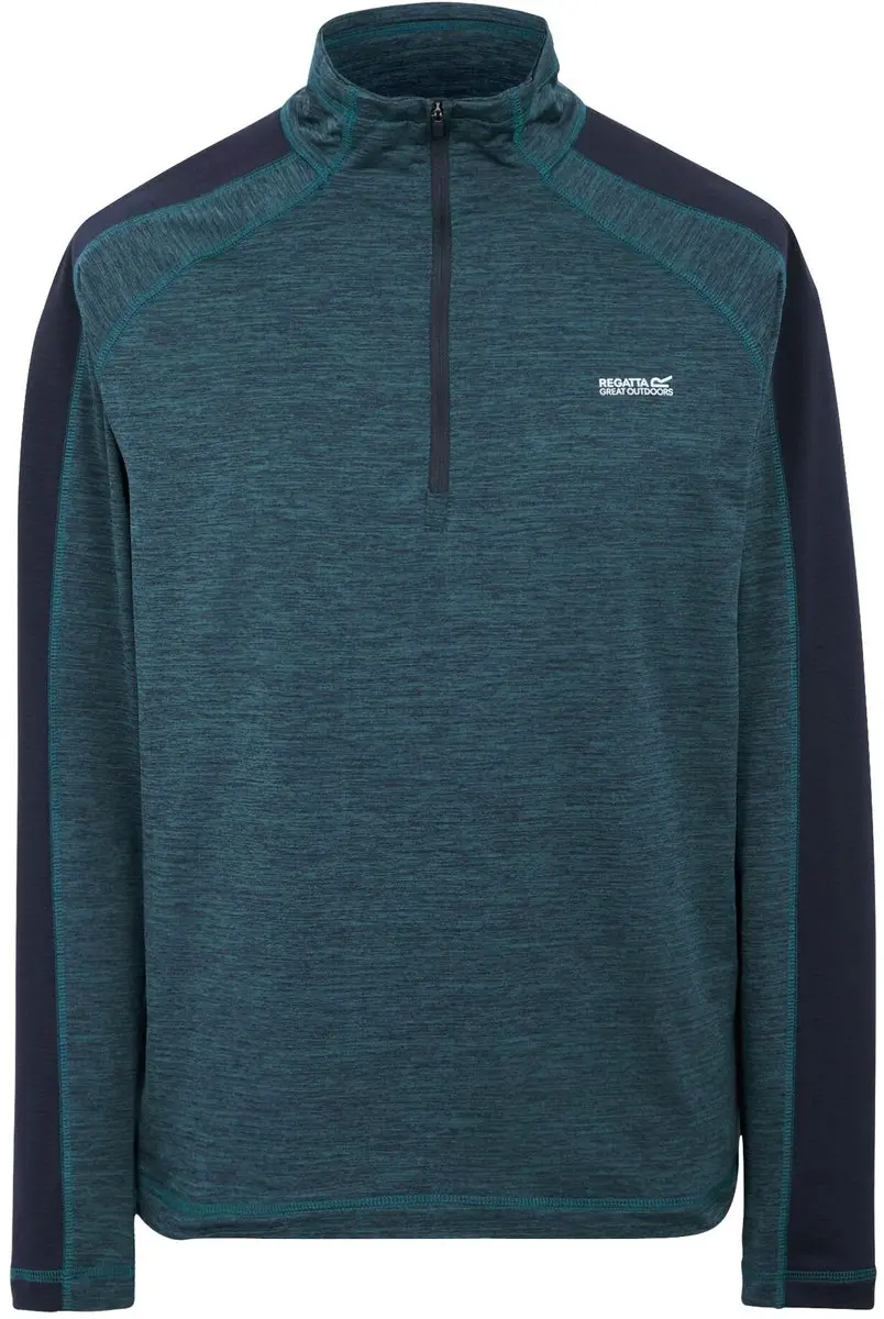 Regatta Hepley Fleecetrui met Halve Rits - Blauw - afbeelding 6 van 6