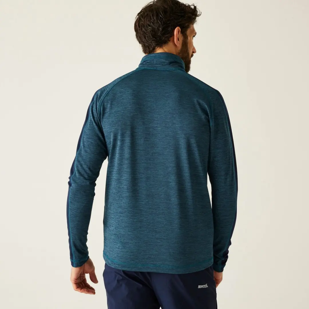 Regatta Hepley Fleecetrui met Halve Rits - Blauw - afbeelding 5 van 6