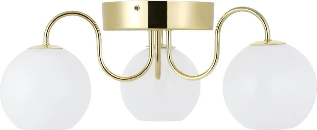 Nordlux Franca Plafondlamp - 1 Lichtpunt - Ø13cm - Messing