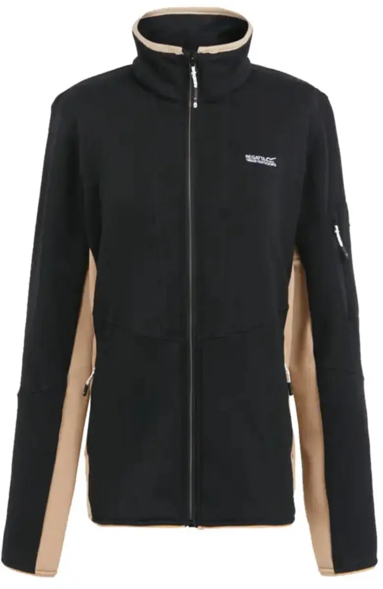 Regatta Ralina Dames Fleece - Zwart/Warm Taupe - afbeelding 3 van 4