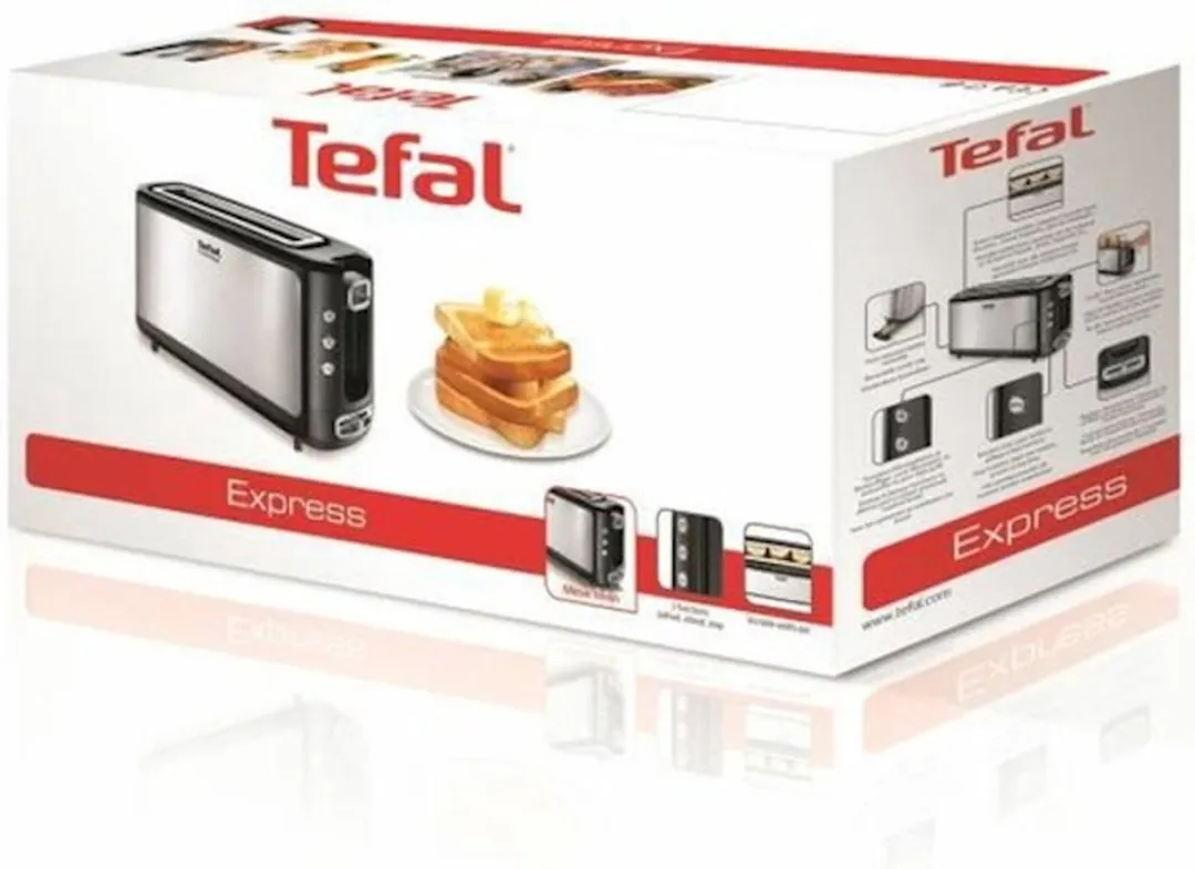 Tefal Express TL365ETR Broodrooster 1000W - RVS-Zwart