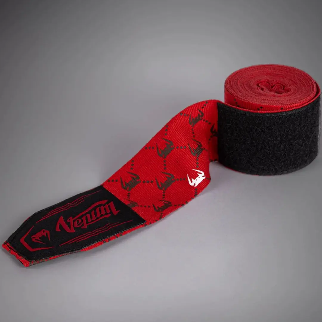 Venum Monogram Advanced Hand Wraps Bandages 400 cm Rood