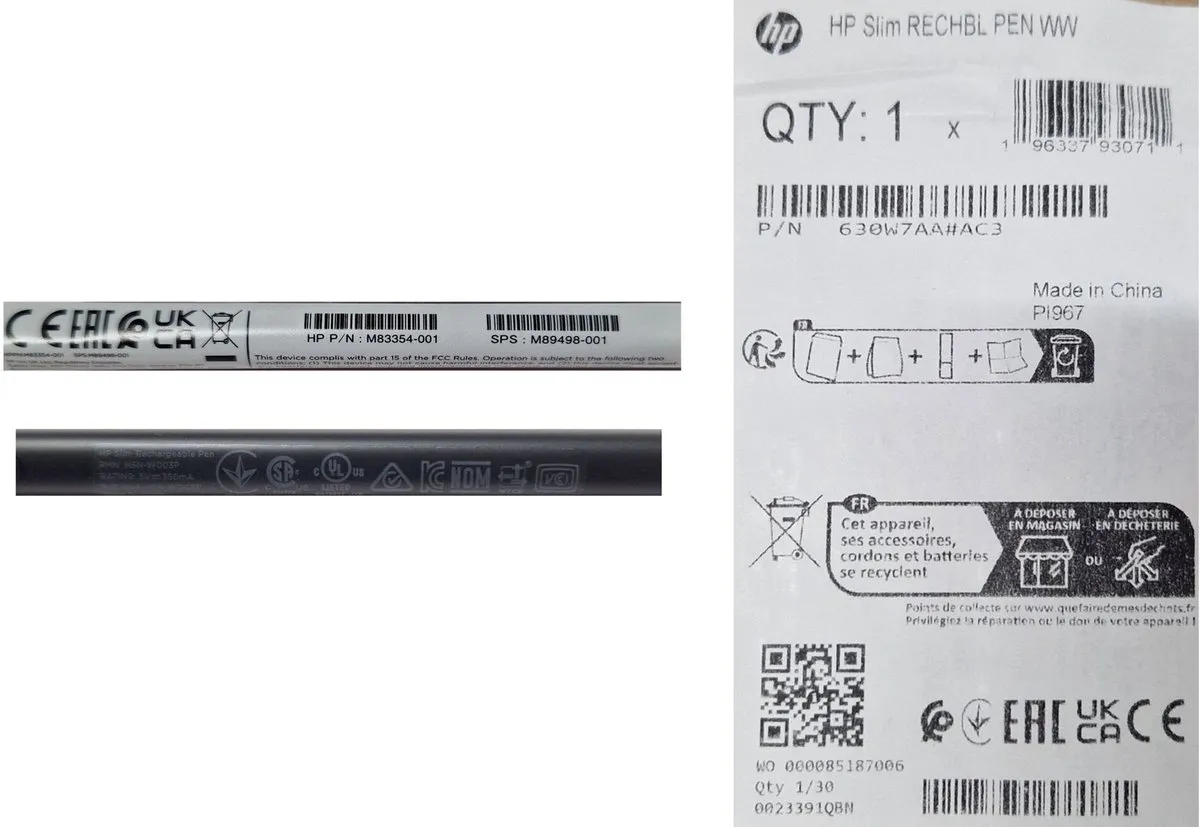 HP Pro Slim Pen 630W7AA - Zwart - afbeelding 6 van 6