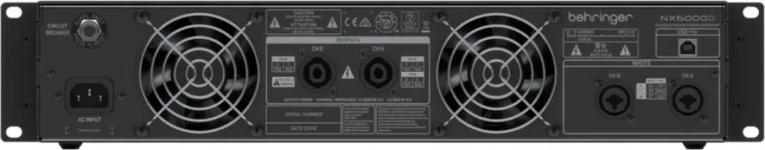 Behringer NX6000D Stereoversterker - afbeelding 4 van 4