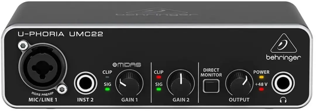 Behringer U-Phoria UMC22 USB Audio Interface