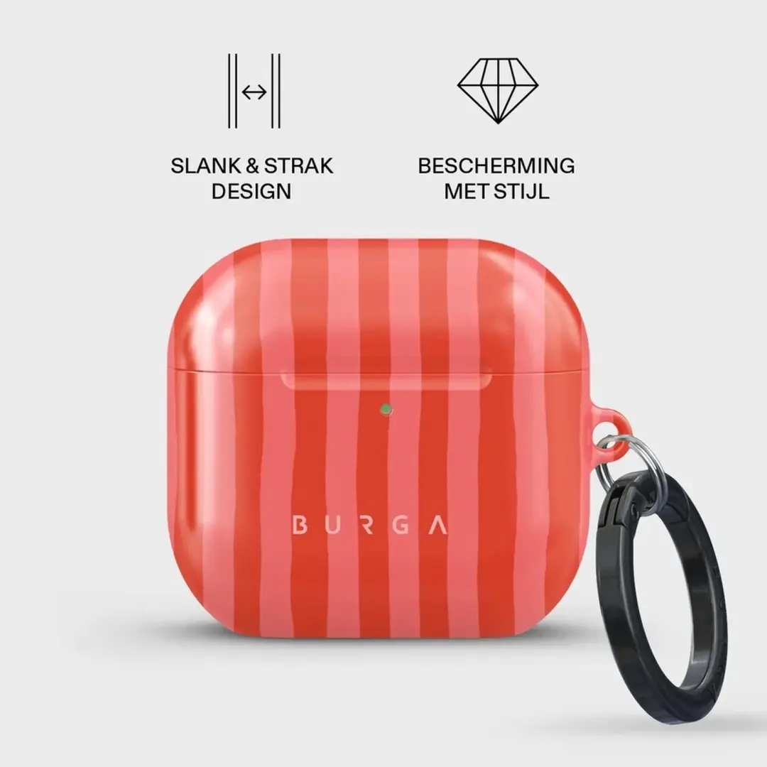 Burga Hardcase AirPods 5 / 4 Hoesje - Pomegranate - afbeelding 4 van 4