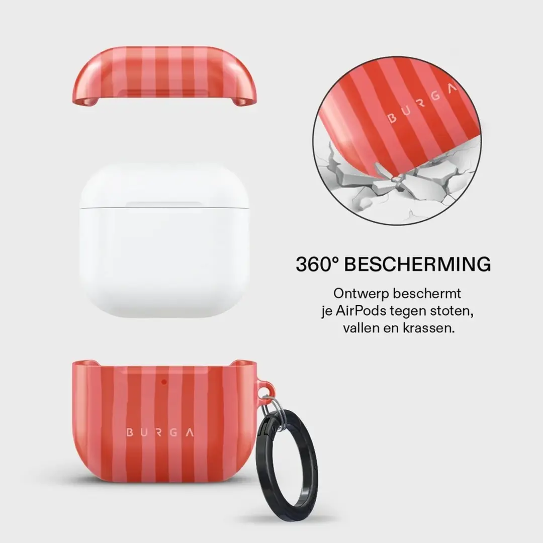 Burga Hardcase AirPods 5 / 4 Hoesje - Pomegranate - afbeelding 2 van 4