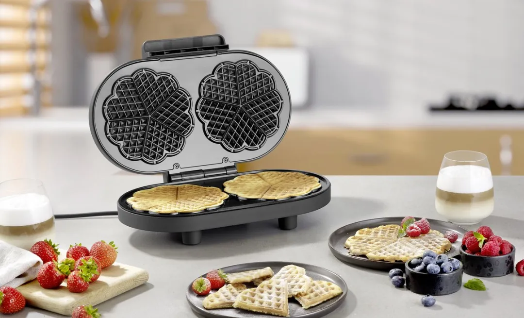 Severin WA 2118 Duo Wafelijzer 1200W - Zwart - afbeelding 6 van 6