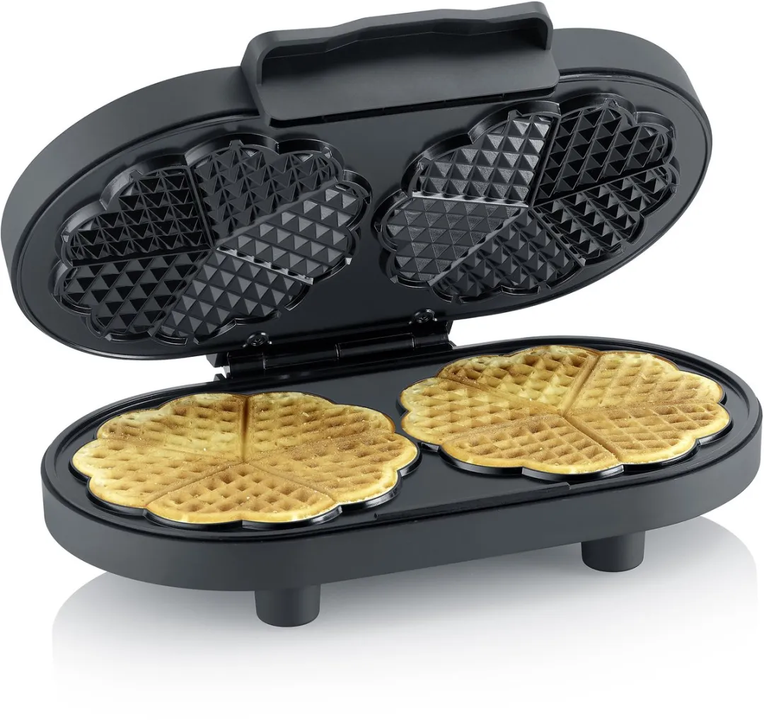 Severin WA 2118 Duo Wafelijzer 1200W - Zwart