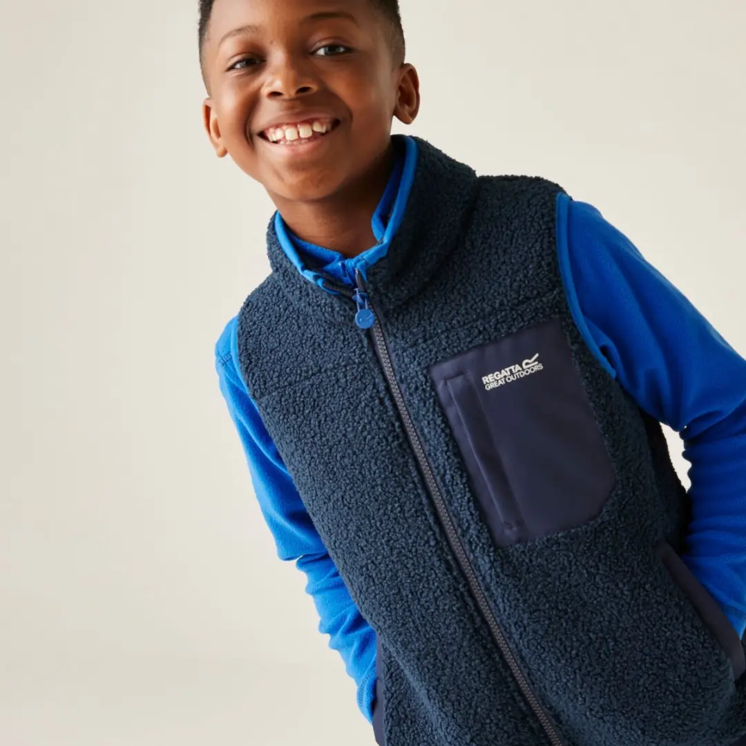 Regatta Frankie Kinder Fleece Bodywarmer - Blauw - 176 - afbeelding 3 van 6