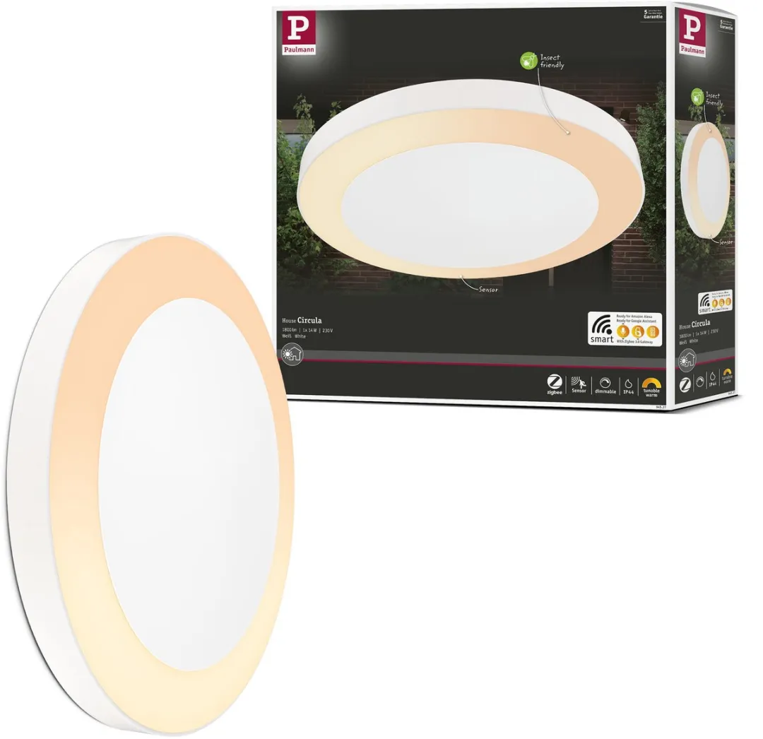 Paulmann LED Plafondlamp Smart Home Zigbee Circula 14W 880lm IP44