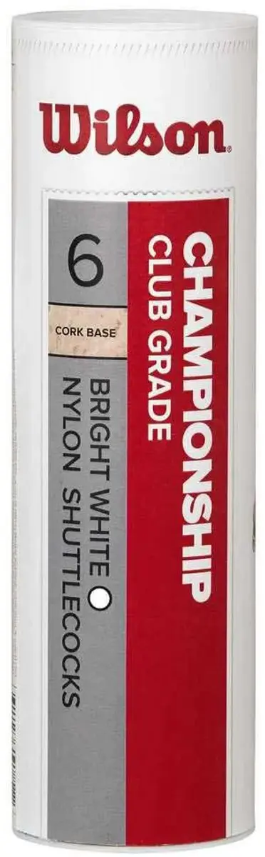 Wilson Championship Shuttle WBS305W - 6 stuks - Wit - afbeelding 2 van 2