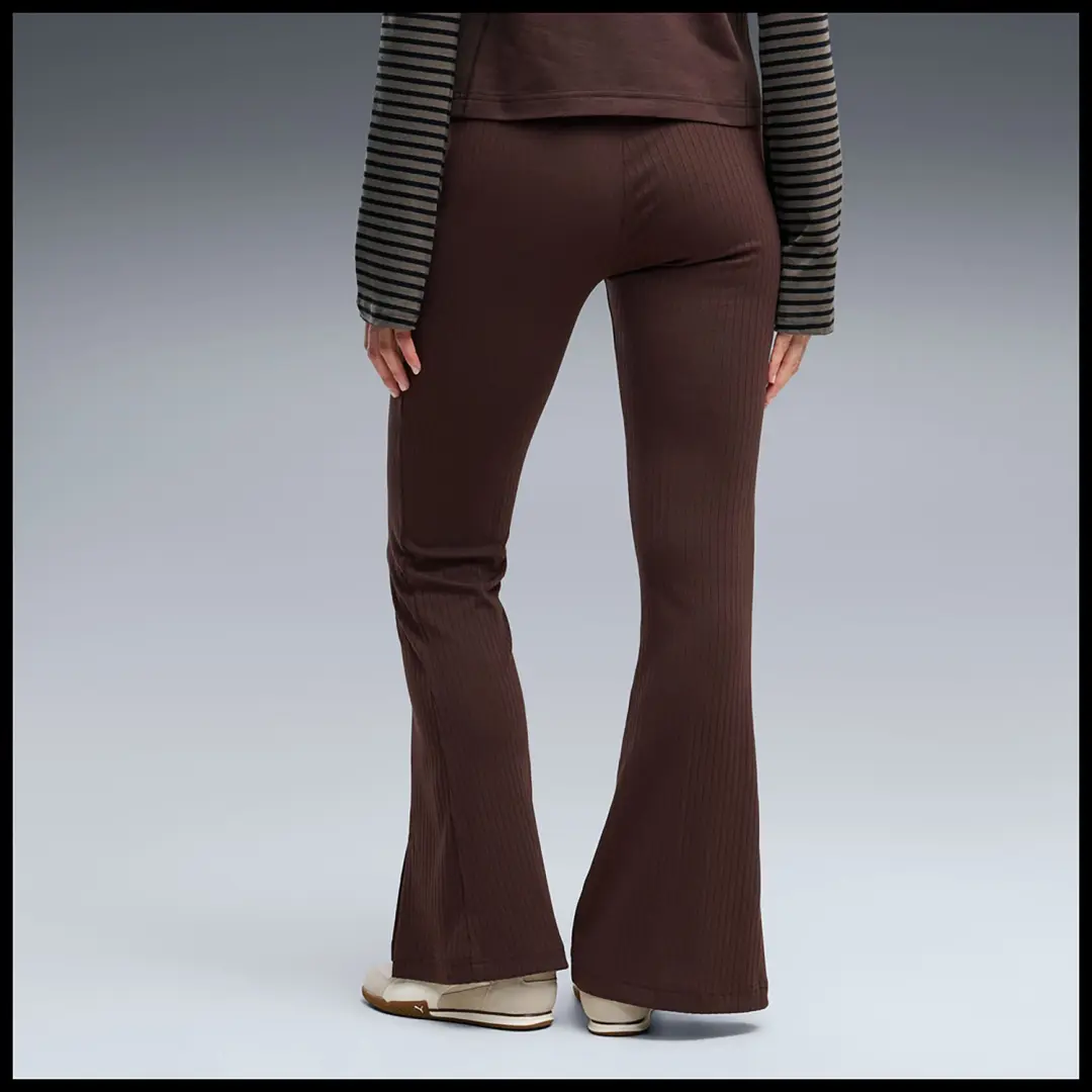 PUMA HER Rib Flared Leggings